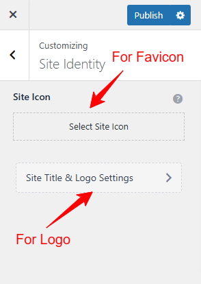 Add logo and favicon to your WordPress website