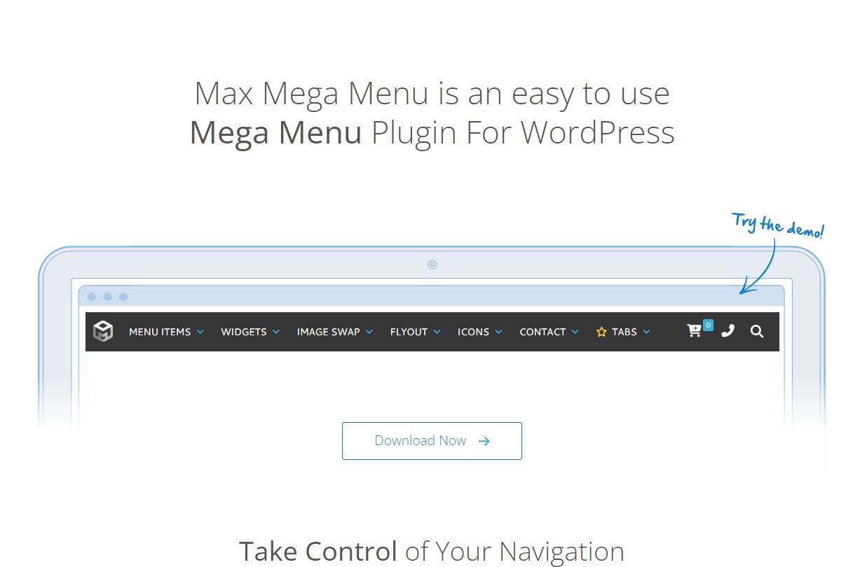 Gutenberg Mega Menu Plugins: Max Mega Menu