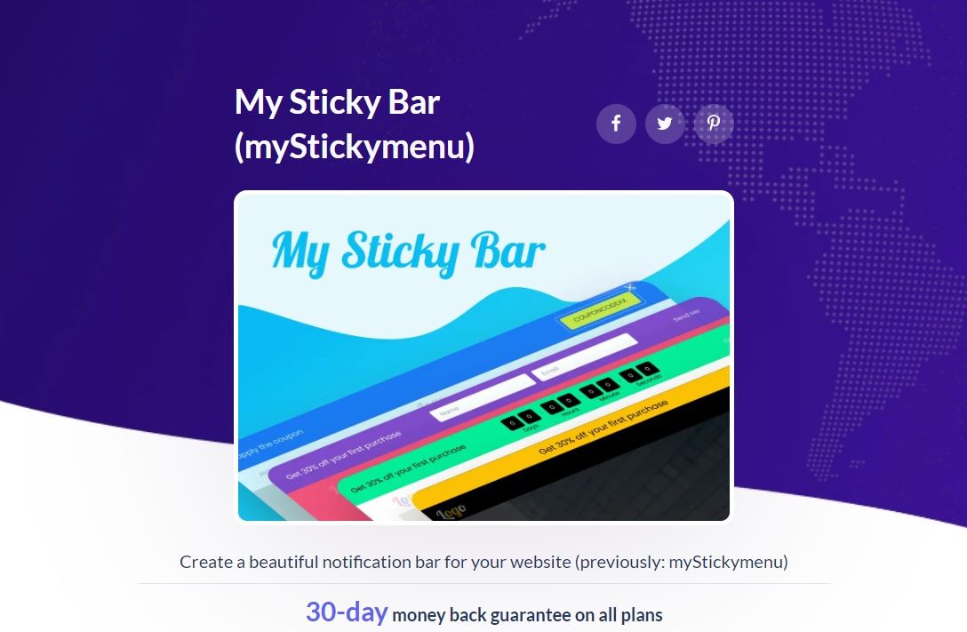 Gutenberg Mega Menu Plugins: My Sticky Menu