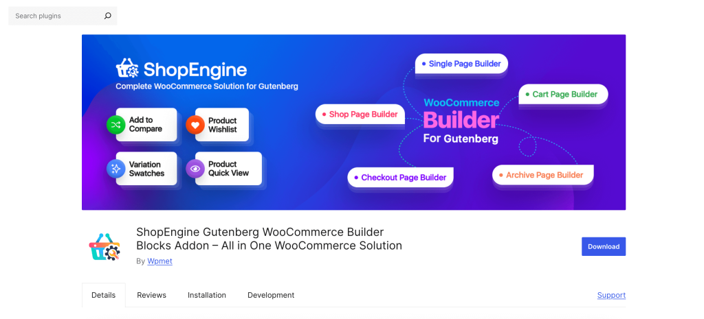 ShopEngine, best Gutenberg plugin for eCommerce websites